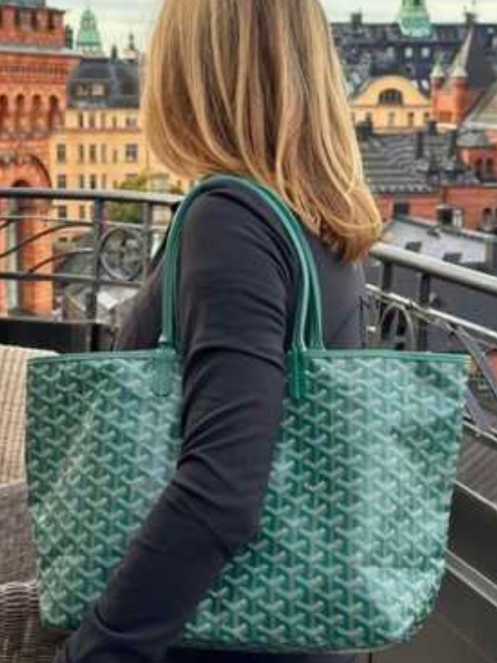 Large Green Tote Bag
